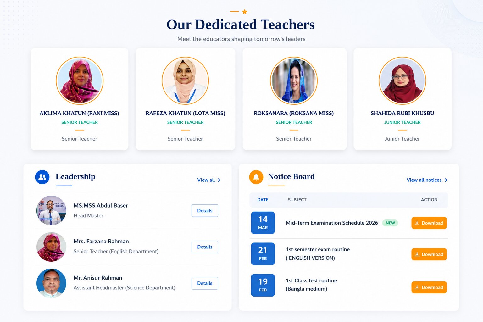 School ERP software by MMIT SOFT LTD with student management, teacher records, fee tracking and academic report