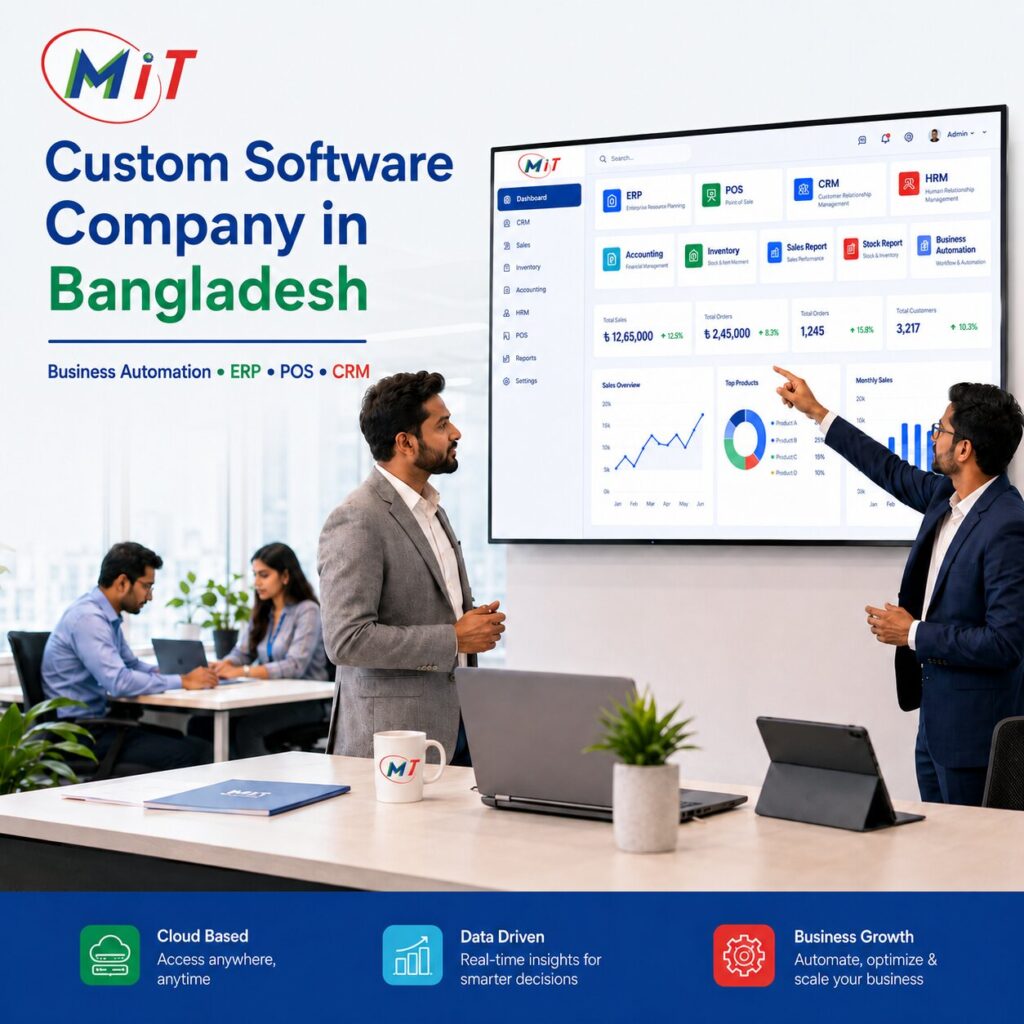 Custom ERP software development for Bangladeshi businesses