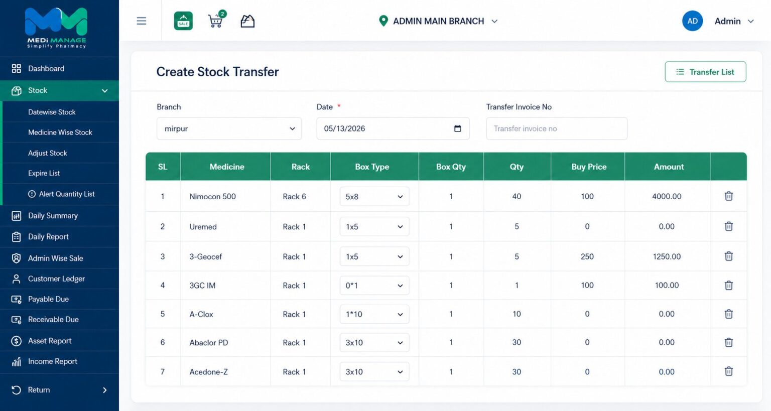 Smart Pharmacy Software in Dhaka by MMIT SOFT LTD showing inventory control, billing, medicine stock, and business analytics.