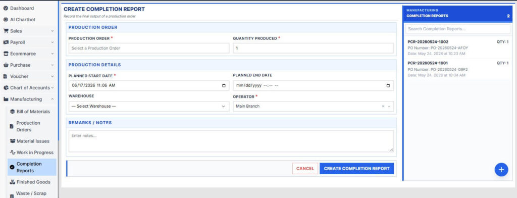 ERP software implementation across finance HR and inventory modules