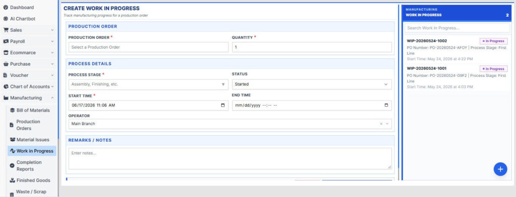 Enterprise ERP implementation showing integrated business operations