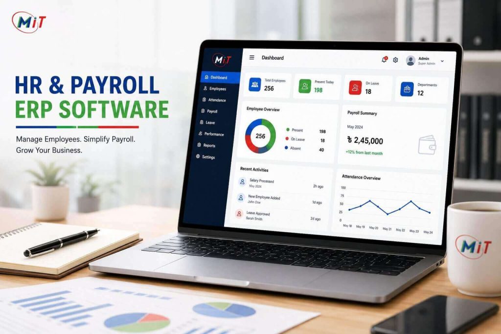 HR and payroll ERP system for employee attendance and salary management