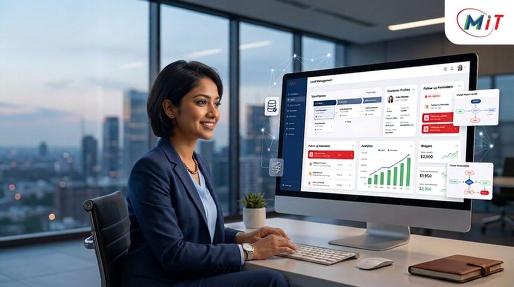 CRM software Banani dashboard by MM IT SOFT LTD